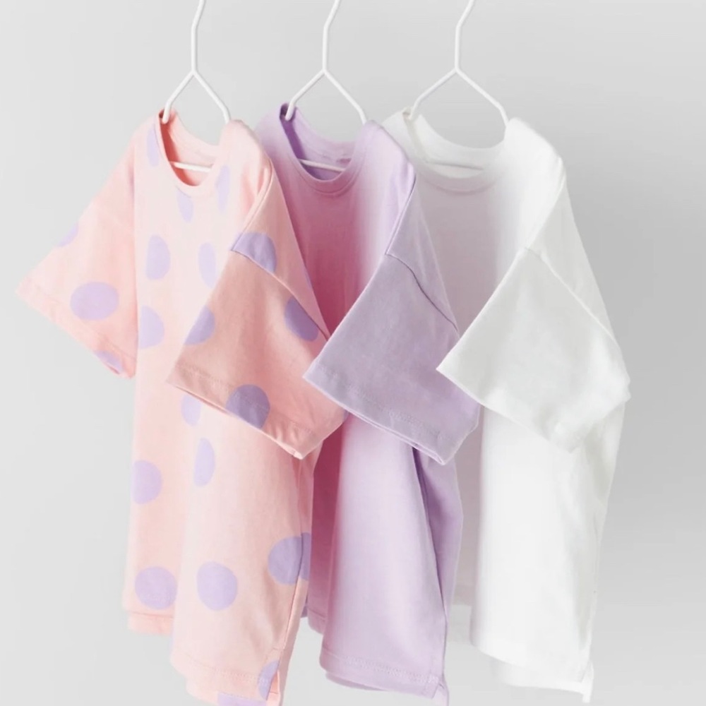 ZARA PACK OF THREE TEES 9/12